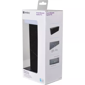 Sandberg Pocket Bluetooth Speaker Pro, 2.0 kanāli, 6 W, 100 - 20000 Hz, Bezvadu, Bluetooth 3.0+HS, 2.4 - 2.4835 GHz