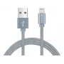 Sandberg Excellence Lightning Grey 1m, 1 m, Lightning, USB A, Pelēks, Taisns, Taisns