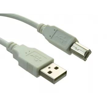 Sandberg USB 2.0 kabelis A-B vīriešu 0,7 m, balts