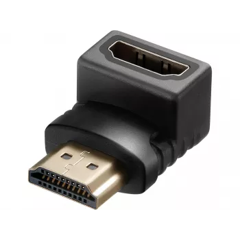 Sandberg HDMI 2.0 leņķa adapteris spraudnis, HDMI, HDMI, Melns