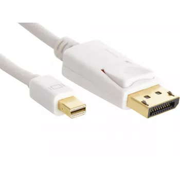 Sandberg DP-MiniDP 1.2 4K M-M 2m kabelis, 2 m, DisplayPort, Mini DisplayPort, Vīrietis, Vīrietis, Balts