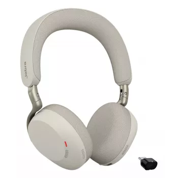 Jabra Evolve3 75 - MS Link390c - Melns, Bezvadu, 20 - 20000 Hz, Zvani/Mūzika, 180 g, Austiņas, Pelēks