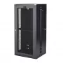 StarTech.com 4-Stabu 26U Sienas Tīkla Skapis ar 1U Plauktu, 19 collu Eņģu Sienas Servera Rack Datu/AV/Elektronikas/Datoru Iekārtām, Elastīgs Ventilējams Rack Korpuss