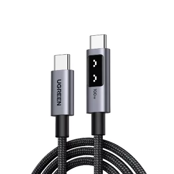 Ugreen 35501 USB C kabelis 1 m Melns