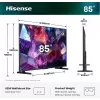 Hisense 85E7S PRO televizors 2.16 m (85 collas) UHD+ QLED Smart TV Wi-Fi Melns 400 cd/m²