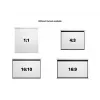 Multibrackets M 16:9 Manuālais projekcijas ekrāns 200x112, 90 collas