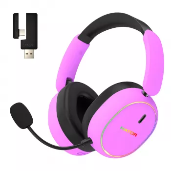 HATOR Phoenix 2 Wireless Bezvadu Spēļu Austiņas Violetas