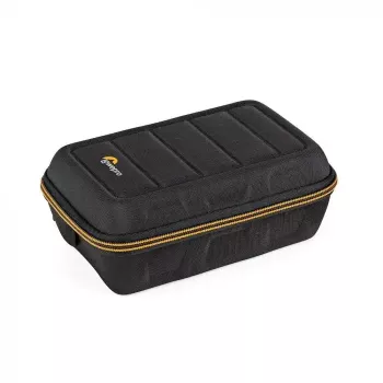 Maciņš kamerai Lowepro HARDSIDE CS 60 — cietā apvalka kompakts maciņš, 140×85×227 mm, melns/oranžs