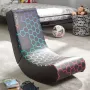 Spēļu krēsls X Rocker Neo Hex Edition — polsterēts sēdeklis un atzveltne, platums 410 mm, dziļums 855 mm, augstums 650 mm