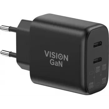 VISION TC-PUSBCEU/65 USB lādētājs telefoniem un planšetēm