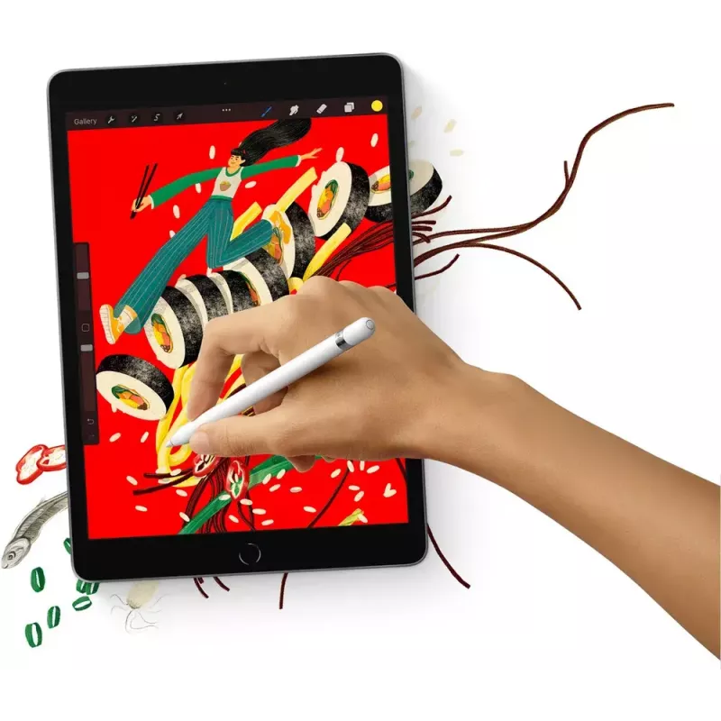 Planšetdators Apple iPad 10.2 inch (25,9 cm) 256 GB Wi‑Fi (802.11ac) A13, iPadOS 15, Pelēks, 8 MP/12 MP
