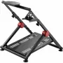 WheelStand Oplite GT PRO V2 regulējama augstuma saliekams sacīkšu stūres statīvs — melns