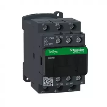 Kontaktors Schneider Electric LC1D09BD — 24V līdzstrāva, 3 polu, 9A, IP20
