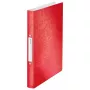 Leitz WOW Ring Binder A4 sarkans apaļie gredzeni polipropilēns 32mm