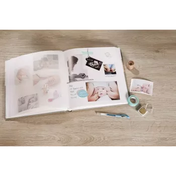 Fotoalbums Walther Design Baby Dreamtime Zils Brūns 50 Lapas