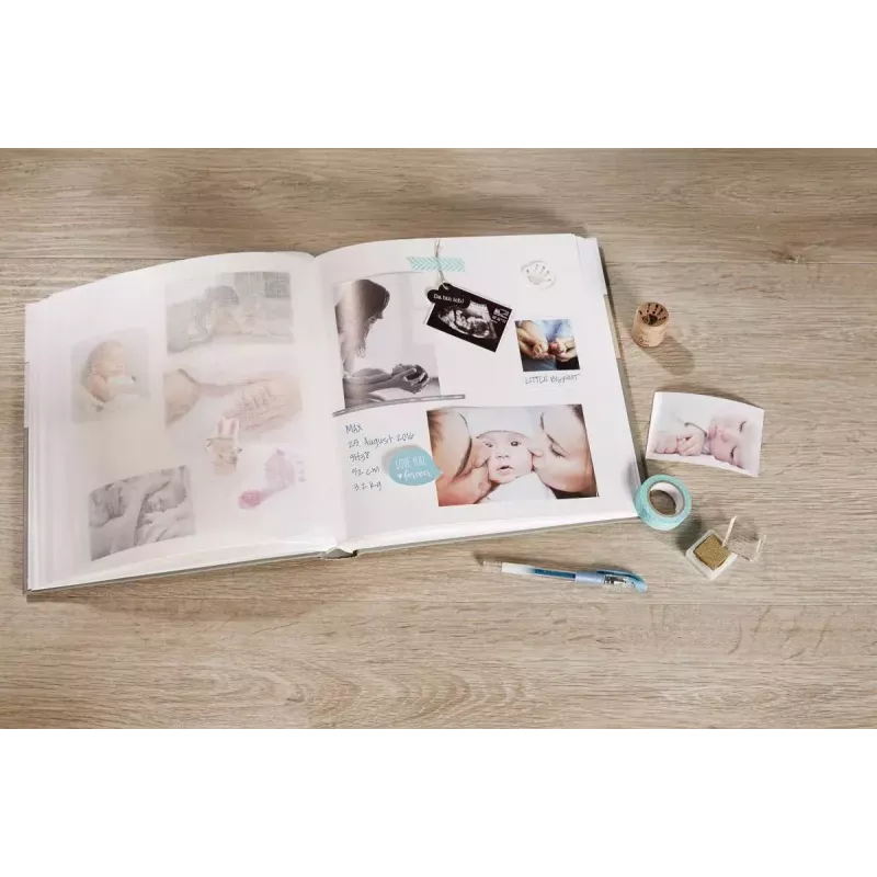 Fotoalbums Walther Design Baby Dreamtime Zils Brūns 50 Lapas