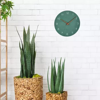 Kvarca pulkstenis TFA-Dostmann 60.3054.04 Circle Green sienas/galda