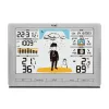 TFA-Dostmann Meteo Jack Silver — bezvadu iekštelpu/āra laika stacija ar termometru, higrometru, barometru