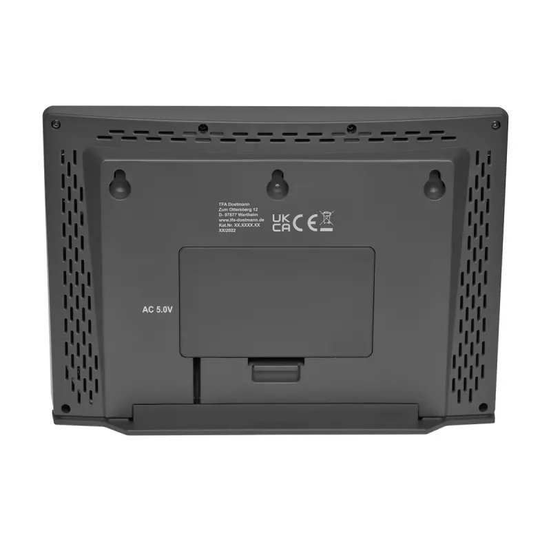 TFA-Dostmann Meteo Jack Silver — bezvadu iekštelpu/āra laika stacija ar termometru, higrometru, barometru