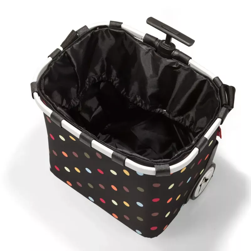 Iepirkumu soma Reisenthel Carrycruiser — 40 L, alumīnija rāmis, poliesters, 420×320 mm, melna/daudzkrāsaina