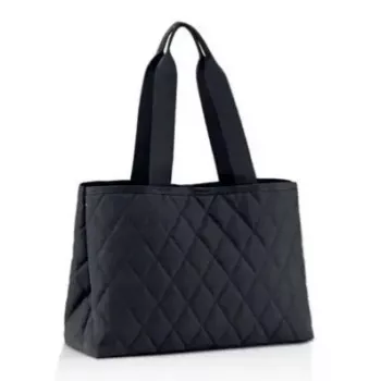 Tote soma Reisenthel Classic Shopper L — Poliesters, 12 L, 280×160 mm, Melna