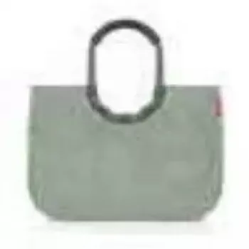 Tote soma Reisenthel loopshopper L — 25 L, 460×250 mm, zaļa, alumīnija rāmis