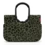 Tote soma Reisenthel loopshopper L — 25 L, 460×250 mm, alumīnija rāmis, Melns/Brūns