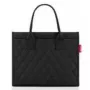 Tote soma Reisenthel daily shopper business — poliesters, 14 L, melna, rāvējslēdzējs