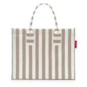Tote soma Reisenthel Daily Shopper — Poliesters, 14 L, 420×170 mm, Bēšs/Balts