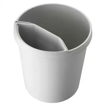 Atkritumu tvertne Helit H6105882 18 L Apaļa Plastmasa Pelēka