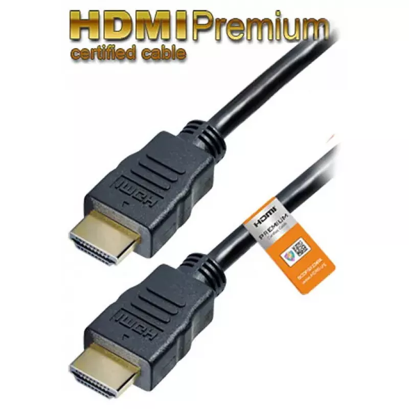 HDMI kabelis MaxTrack C 215-1, HDMI Type A uz Type A, 1 m, HDMI 2.1, 18 Gbit/s, melns