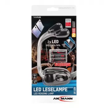 Galda lampa Ansmann 1600-0119 Melna