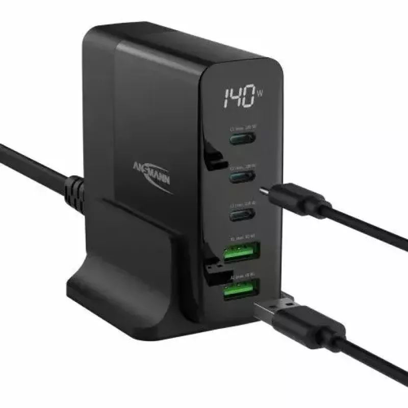 Iekštelpu lādētājs Ansmann DC5140PD Universāls Melns USB Ātrā uzlāde