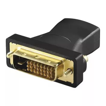 Savienotājs HDMI DVI Alcasa HDMI - DVI sieviete/vīrietis Melns