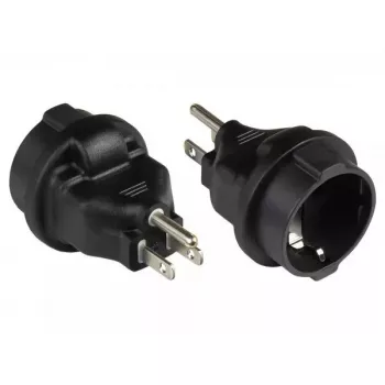 Strāvas adapteris Type B Type F Melns Alcasa PA-4502S