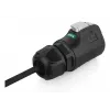 Alcasa S1 IC01-24F01 LC Black 3m taisnais savienotājs