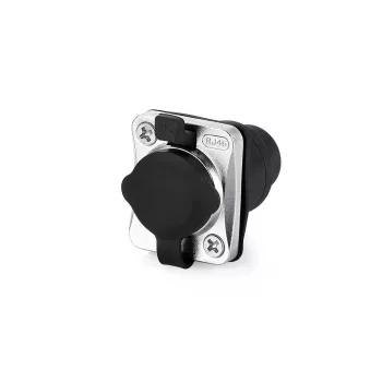 RJ45 savienotājs Alcasa S6 IC06-R002 Melns Metālisks Sieviete/Sieviete