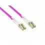 Šķiedru optikas kabelis Alcasa LW-P8100LC4 100 m 2x LC violets