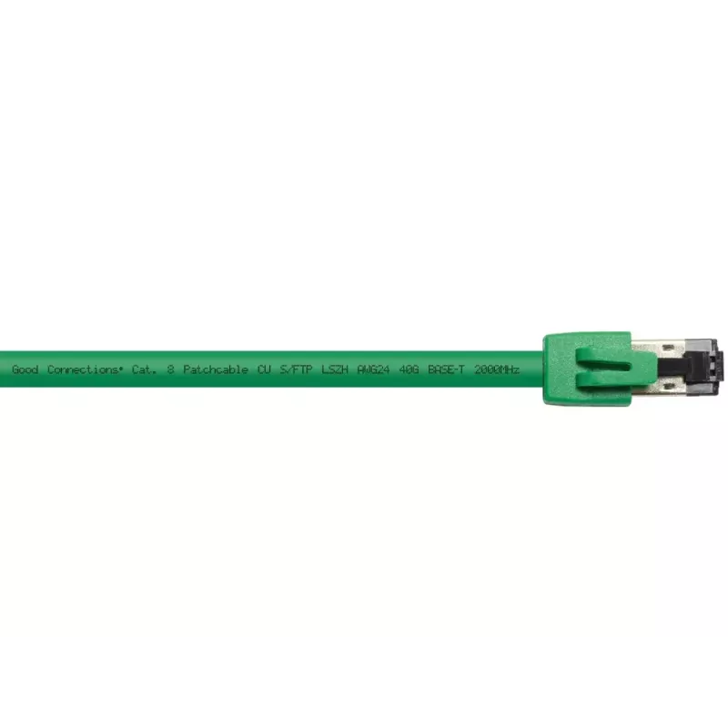 Tīkla kabelis Alcasa 8080-150G Zaļš 15m Cat8.1 S/FTP