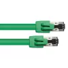 Tīkla kabelis Alcasa 8080-200G 20m Cat8.1 S/FTP Zaļš