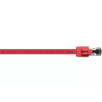 Tīkla kabelis Alcasa 8080-075R Sarkans 7.5m Cat8.1 S/FTP