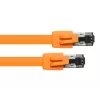Tīkla kabelis Alcasa 8080-050O 5m Cat8.1 S/FTP Oranžs