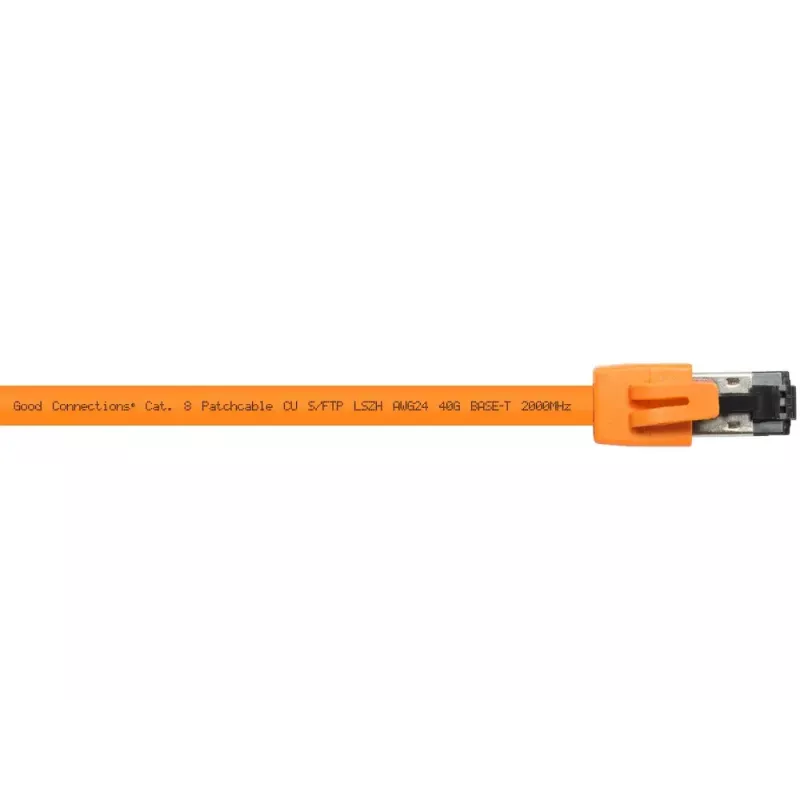Tīkla kabelis Alcasa 8080-075O Oranžs 7,5 m Cat8.1 S/FTP