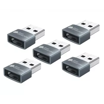 USB dzimuma pārveidotājs Alcasa USB-AD203-5 USB-A uz USB-C Pelēks
