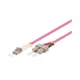 Optiskās šķiedras kabelis Alcasa LW-830LS4 30 m LC SC Violeta