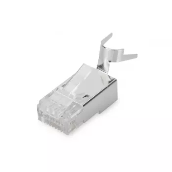 Digitus CAT 6A modulārais spraudnis apaļajam kabelim, ekranēts, 100 gab., RJ-45 vīriešu