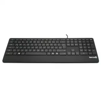 Wortmann AG Tastatūra 4000 Vadu USB Copilot QWERTZ Vācu izkārtojums 105 taustiņi 1.80 m kabelis Melna