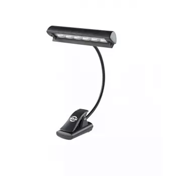 Mūzikas statīva lampa König & Meyer 12248-000-55 LED, baterija/tīkls, melna