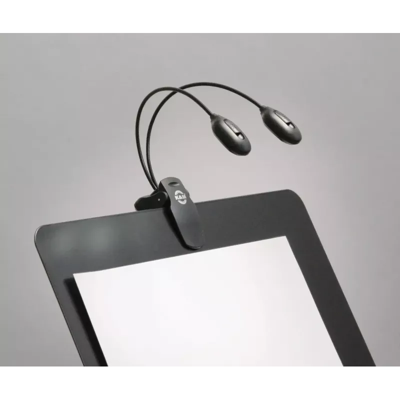 K&M 12270 divu galvu mūzikas statīva lampa