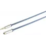 ShiverPeaks 3.5 mm audio kabelis ar hroma metāla slimo savienotāju, zelta kontaktiem, 3,00 m